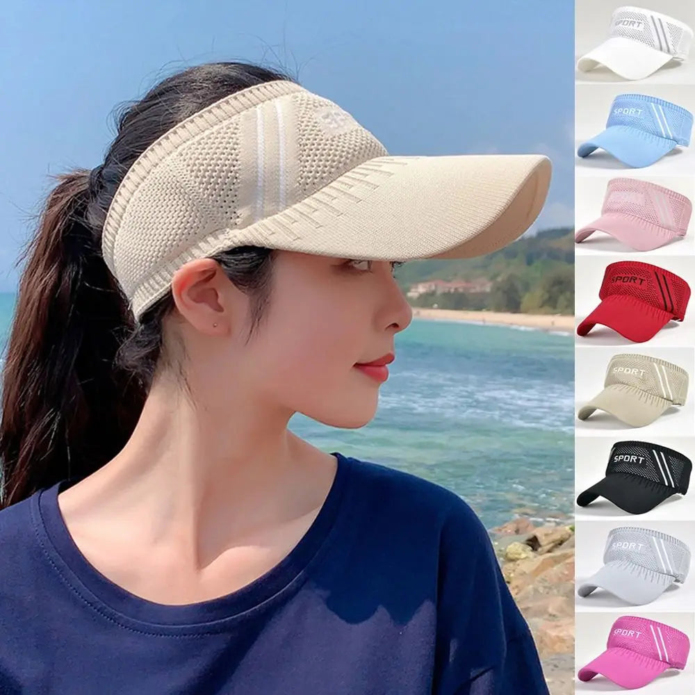 Women Sun Protection Hat Baseball Cap Outdoor & Sport Leisure Hat Breathable Sunshade Ponytail Hat