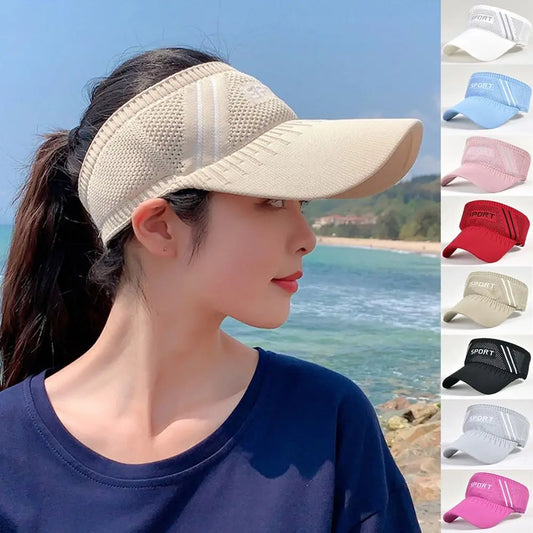 Women Sun Protection Hat Baseball Cap Outdoor & Sport Leisure Hat Breathable Sunshade Ponytail Hat