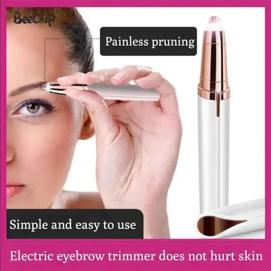 Electric Eyebrow Trimmer Eyebrow Trimmer Trimmer Battery Model No Skin Damage Lipstick Shaped Eyebrow Trimmer Battery Model