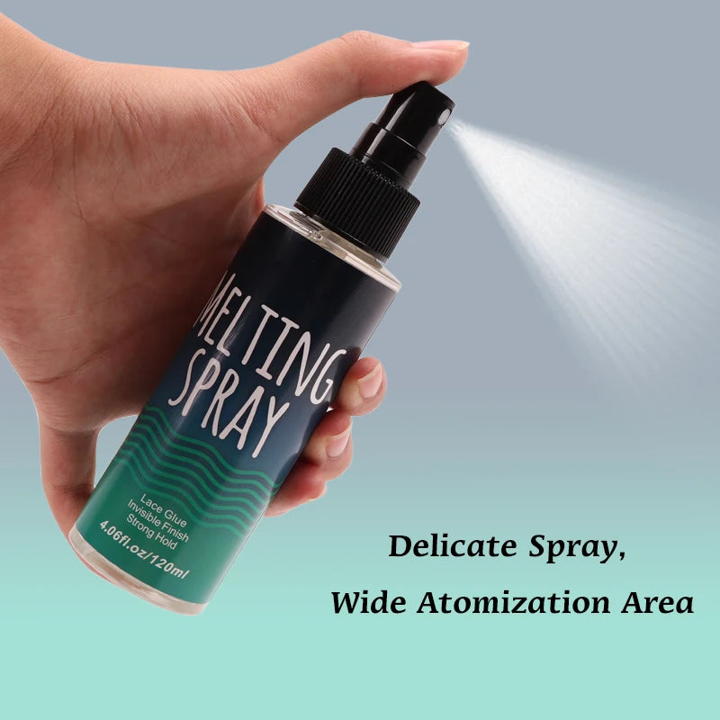 120Ml Lace Melting Spray Seamless Finish Strong Invisible Hair Adhesive for Lace Wigs