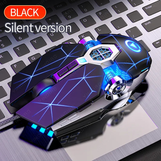 Ergonomic Wired Gaming Mouse RGB Mute Mouse LED Backlit 3200dpi 6 Button USB Mechanical Mause for PC Laptop Computer Gamer - Hiron Store
