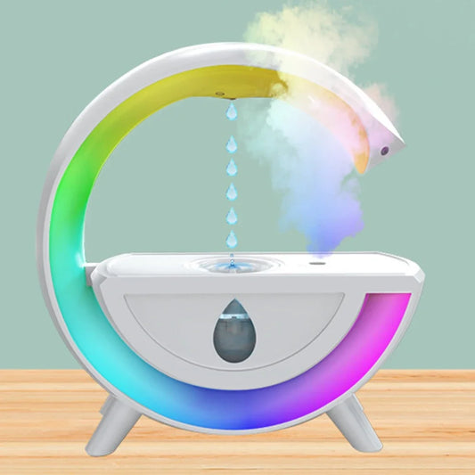 Anti-gravity Air Humidifier Diffuser Creative Aromatherapy Water Droplet RGB Table Lamp Night Light for Office Bedroom