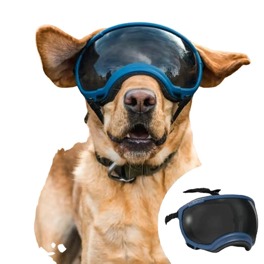 Strong Impact Resistance Adjustable Elastic Puppy Large Breed Dog Goggles Breathable Pet Sunglasses