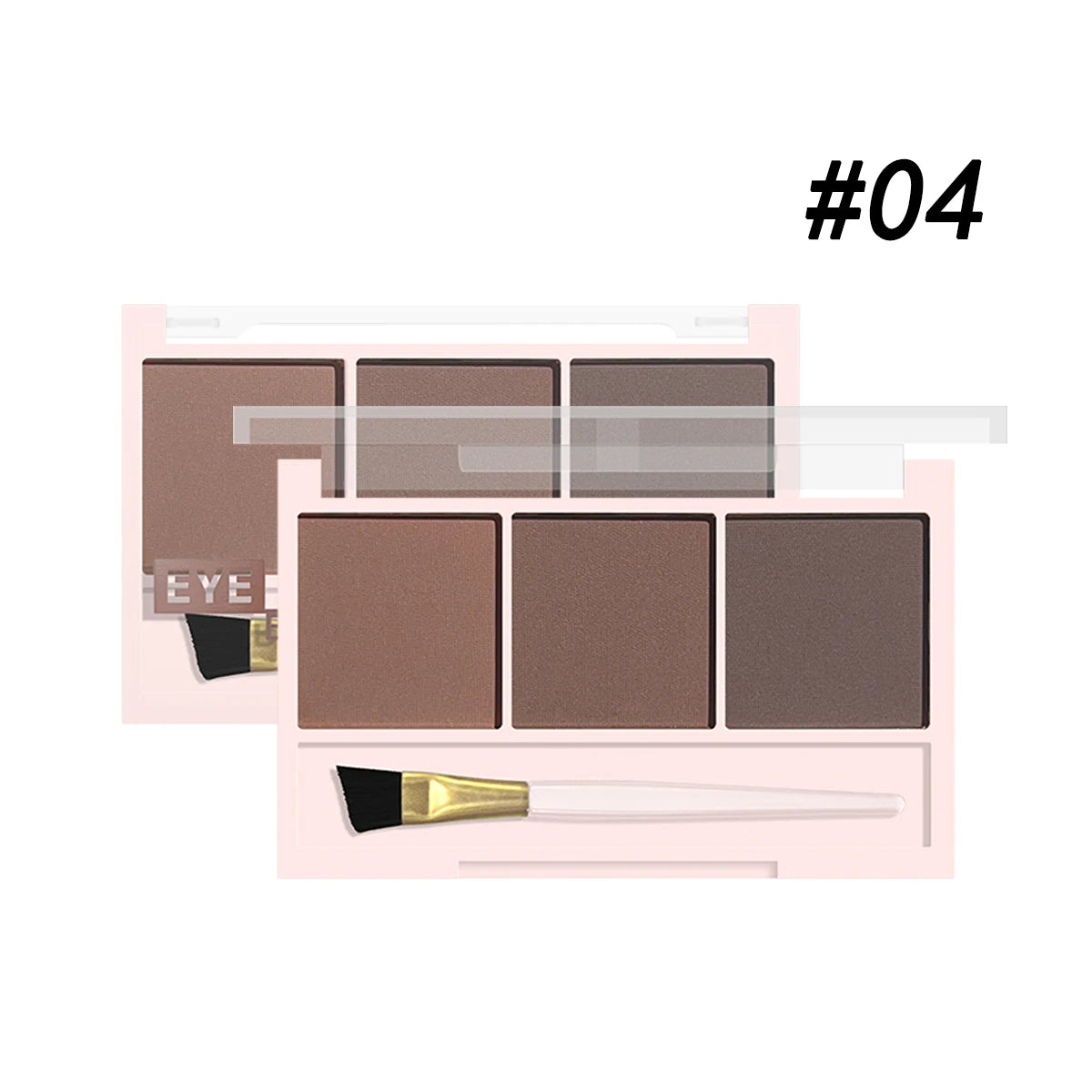3-Color Brow Powder Set with Brush - Long-lasting, colour-resistant, versatile contour makeup set for natural, three-dimensional