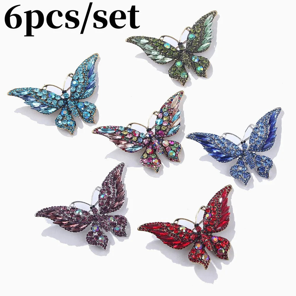 SShiny Butterfly Shape Brooch Corsages Brooches Decoration Gift For Women Girls - Suitable for Any Occasion - Hiron Store