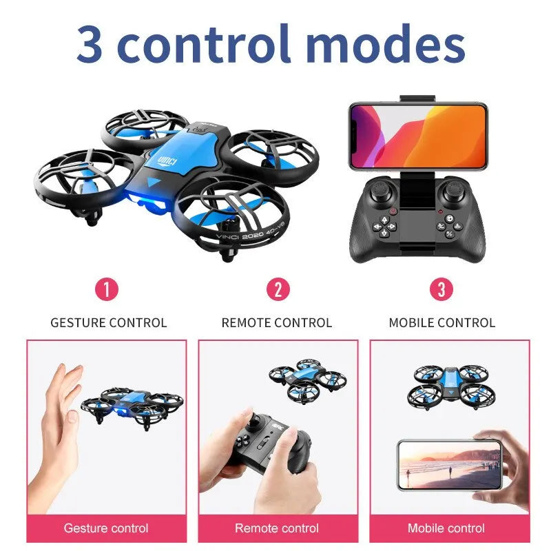 Mini Drone 4k Profession HD Wide Angle Camera 1080P WiFi FPV Drone Camera Height Keep Drones Camera Helicopter Toys - Hiron Store