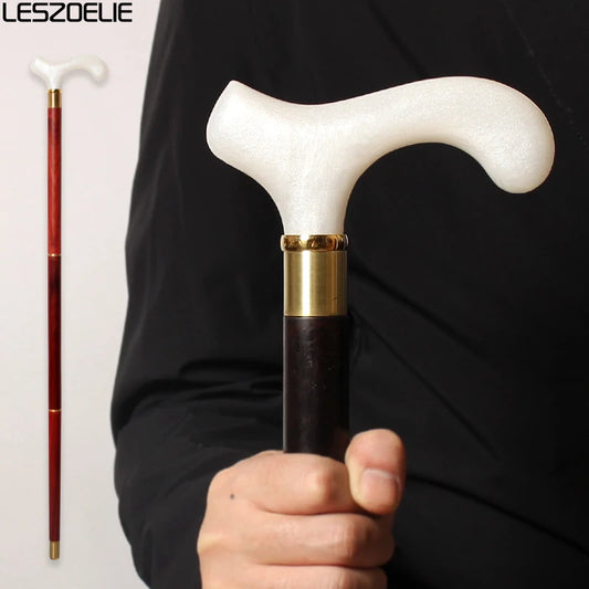 Luxury Resin Handle African Wooden Walking Stick Men Decorative Cane Women Fashion Elegant Walking Stick