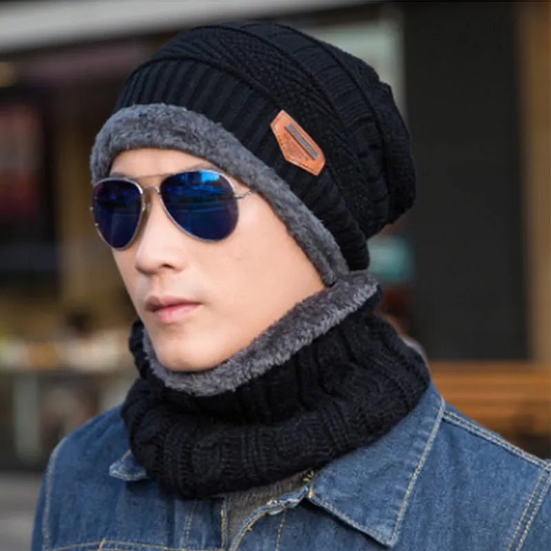 Winter Hat Skullies Beanies Hats Beanies For Men Women Wool Scarf Caps Balaclava Mask Gorras Bonnet Knitted Hat - Hiron Store