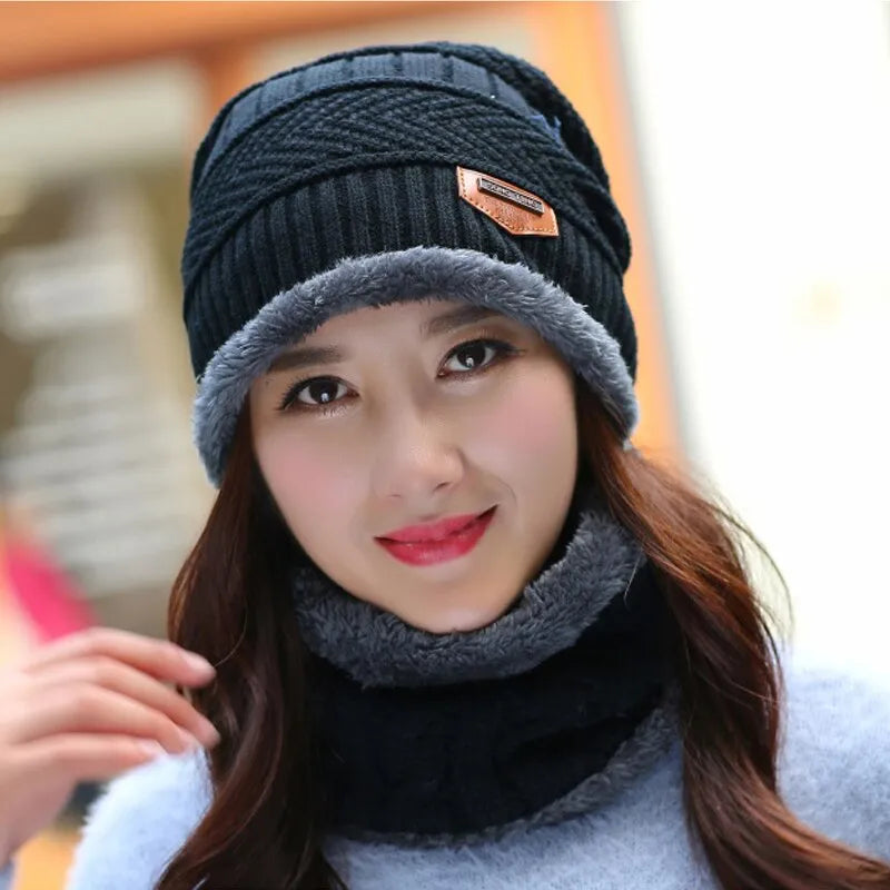 Winter Hat Skullies Beanies Hats Beanies For Men Women Wool Scarf Caps Balaclava Mask Gorras Bonnet Knitted Hat - Hiron Store