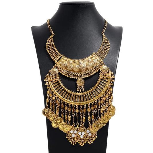 Women Necklace Vintage Statement Necklaces Pendants Bohemia Tassels Jewelry Accessories - Hiron Store