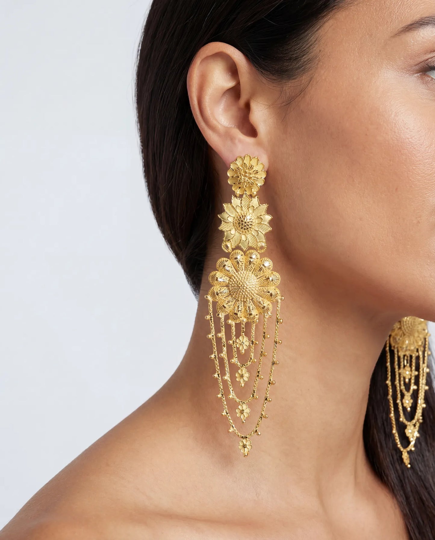 Gold Earrings Content Idea