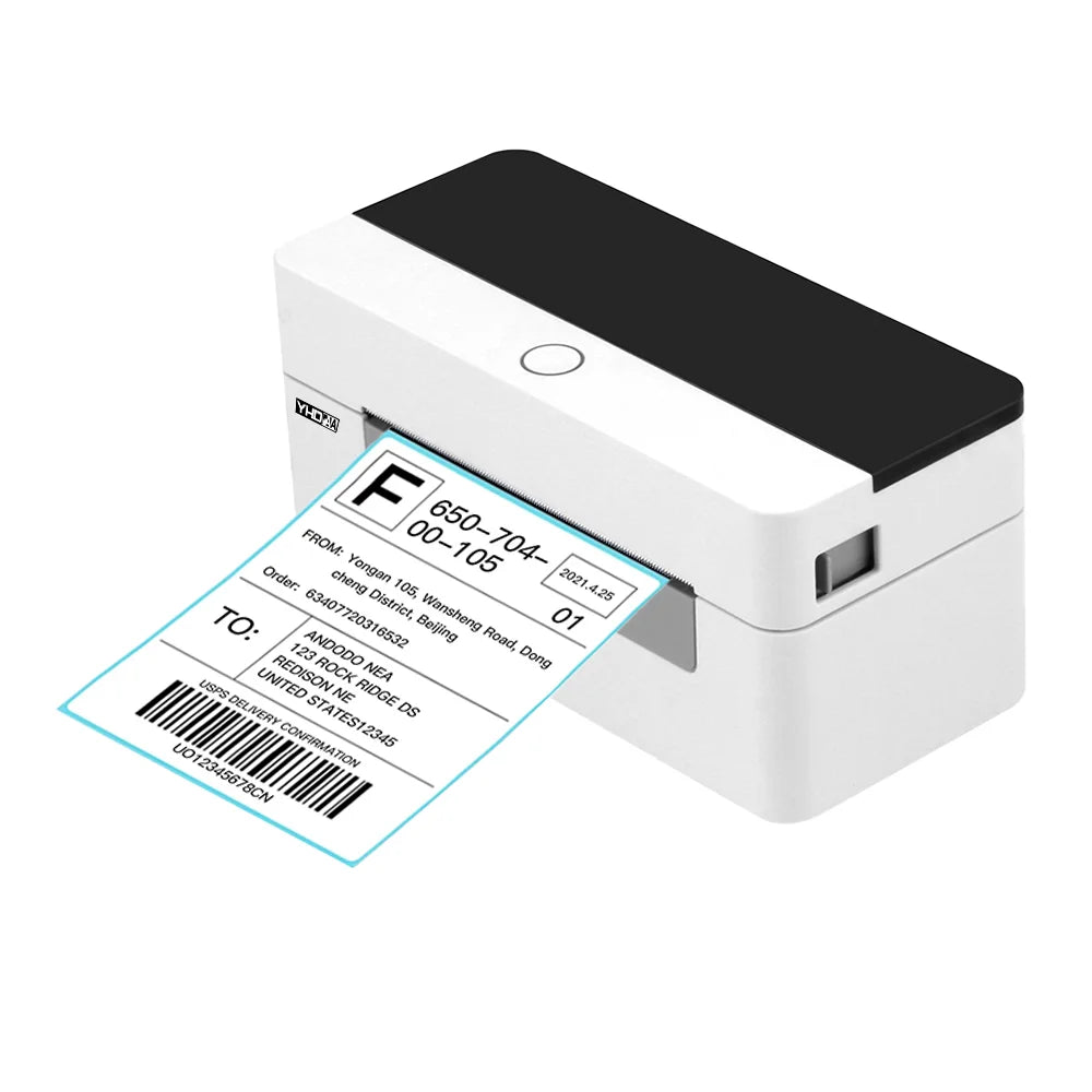 Smart Label Printer 110mm Thermal Label Printer Shipping Label Printer Express Warehouse Use - Hiron Store