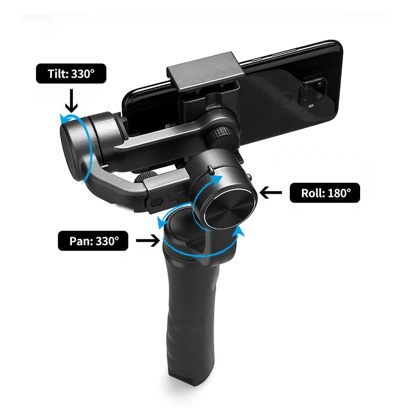 H4 Gimbal 3 Axis Cell Phone Control The Focal Length Professional F6 Stabilizer Face Tracking Vlog Selfie - Hiron Store