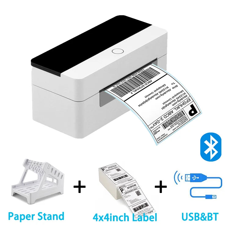 Smart Label Printer 110mm Thermal Label Printer Shipping Label Printer Express Warehouse Use - Hiron Store