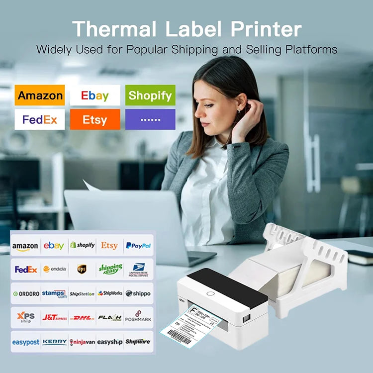 Target Label Printer Smart Label Printer 110mm Thermal Label Printer Shipping Label Printer