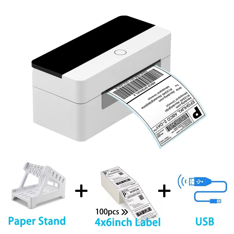 Smart Label Printer 110mm Thermal Label Printer Shipping Label Printer Express Warehouse Use - Hiron Store