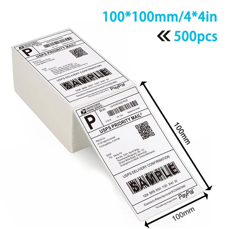 Smart Label Printer 110mm Thermal Label Printer Shipping Label Printer Express Warehouse Use - Hiron Store